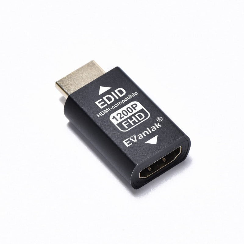 EVanlak Hdmi Edid Emulator Passthrough Dongle Eliminated Emulator Adapter 3rd Generrtion Work with Mac Thunderbolt to HDMI Switches/Extender/AV Receiver/Video Splitters -1920x1200@59hz-3pack - Image 3